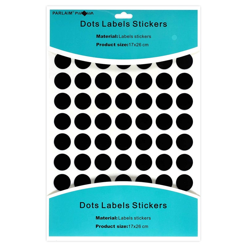 PARLAIM 1050 PCS 3/4 Inch Black Circle Stickers  15 Sheets  0.75"" Round Color Coding Dot Sticker Labels - Image 2